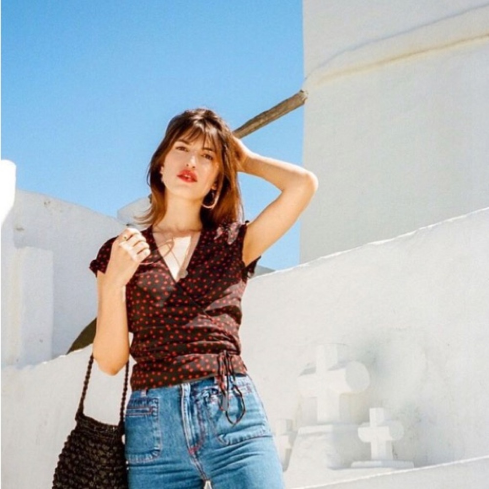 Rouje Lisa wrap blouse